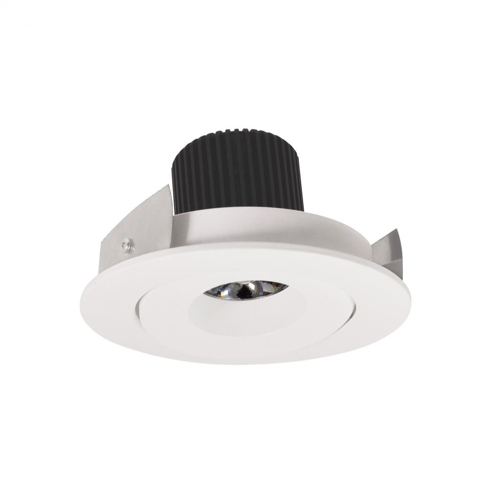 4" Iolite LED Round Adjustable Gimbal, 10-Degree Optic, 800lm / 12W, 3000K, White Finish