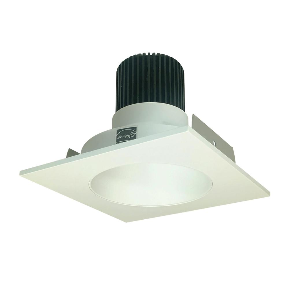 4&#34; Iolite LED Square Reflector with Round Aperture, 1000lm / 14W, 4000K, White Reflector / White