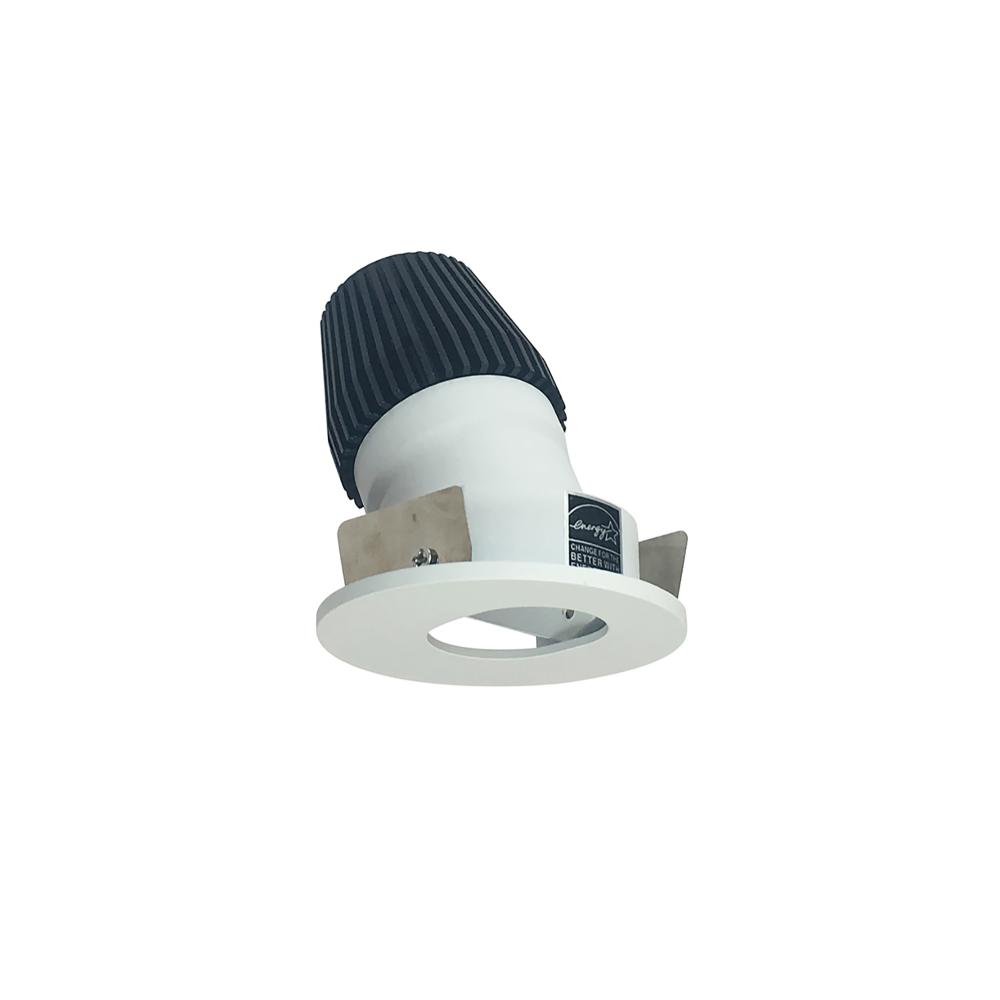 1&#34; Iolite LED BWF Round Adjustable Slot Aperture, 600lm, 3500K, Matte Powder White Slot Aperture