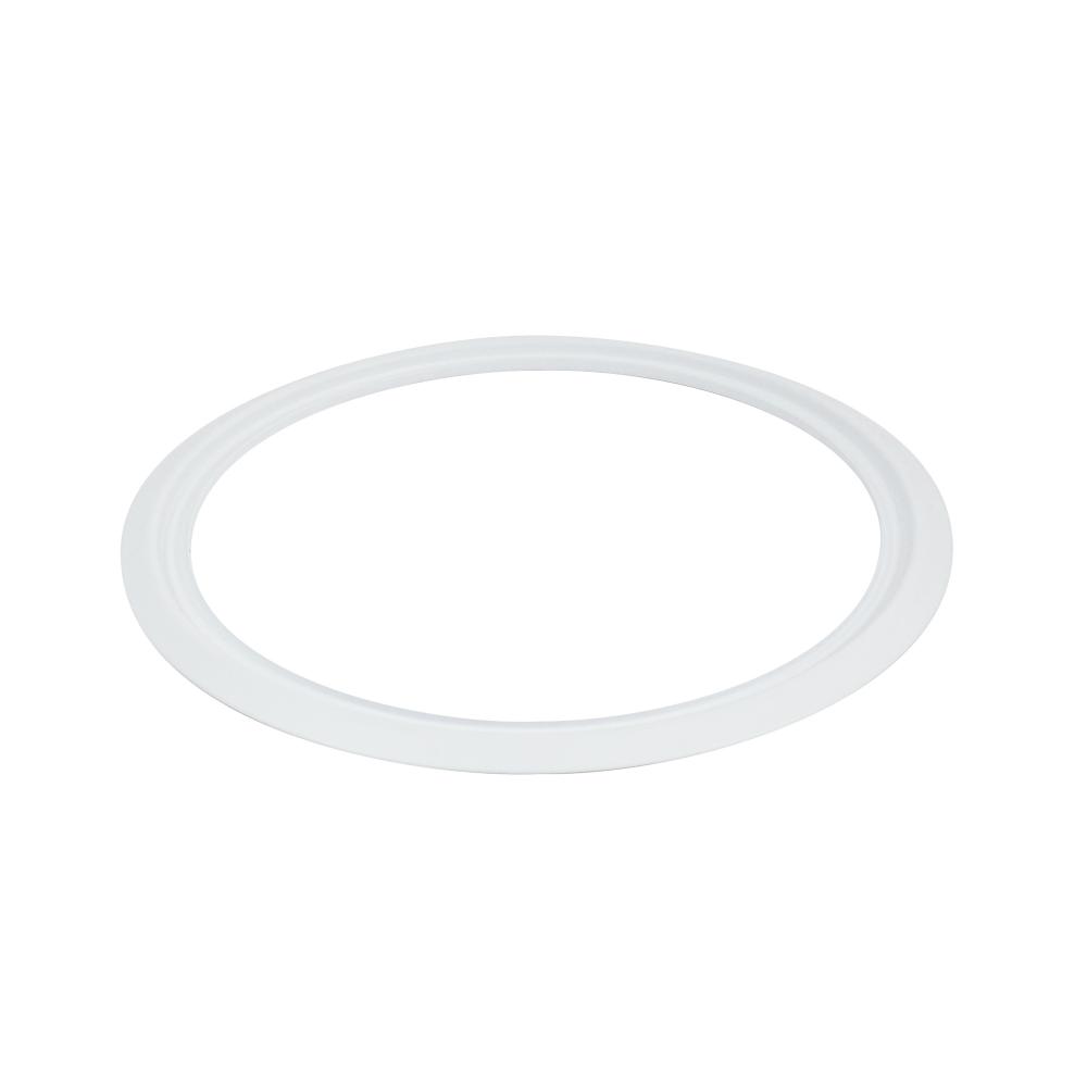 Round Oversize Ring for 6&#34; Cobalt Retrofits, Matte Powder White Finish