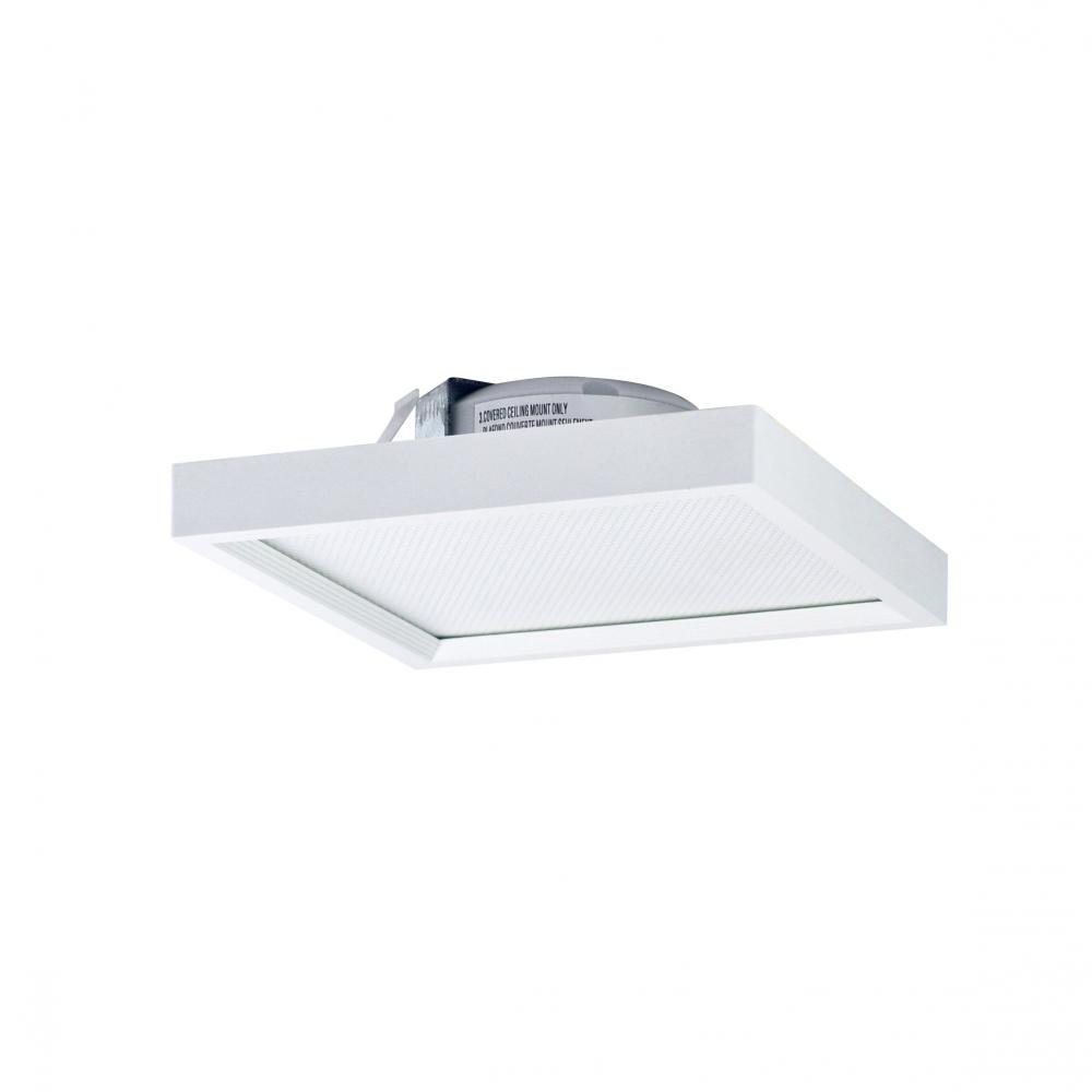 4" SURF Square LED Surface Mount, 750lm / 11W, 5000K, White finish