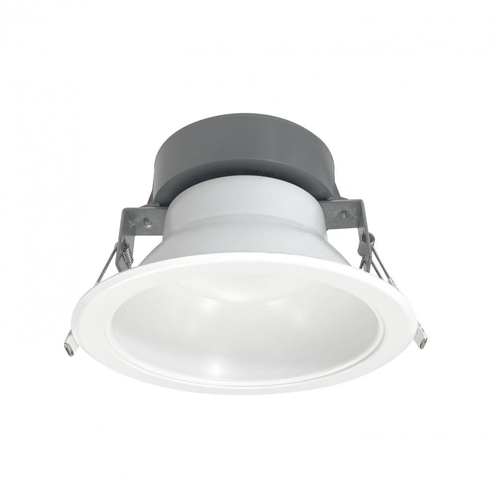 6" Quartz Round Can-less LED Downlight with Selectable Lumens & CCT, 120-277V input, Up to