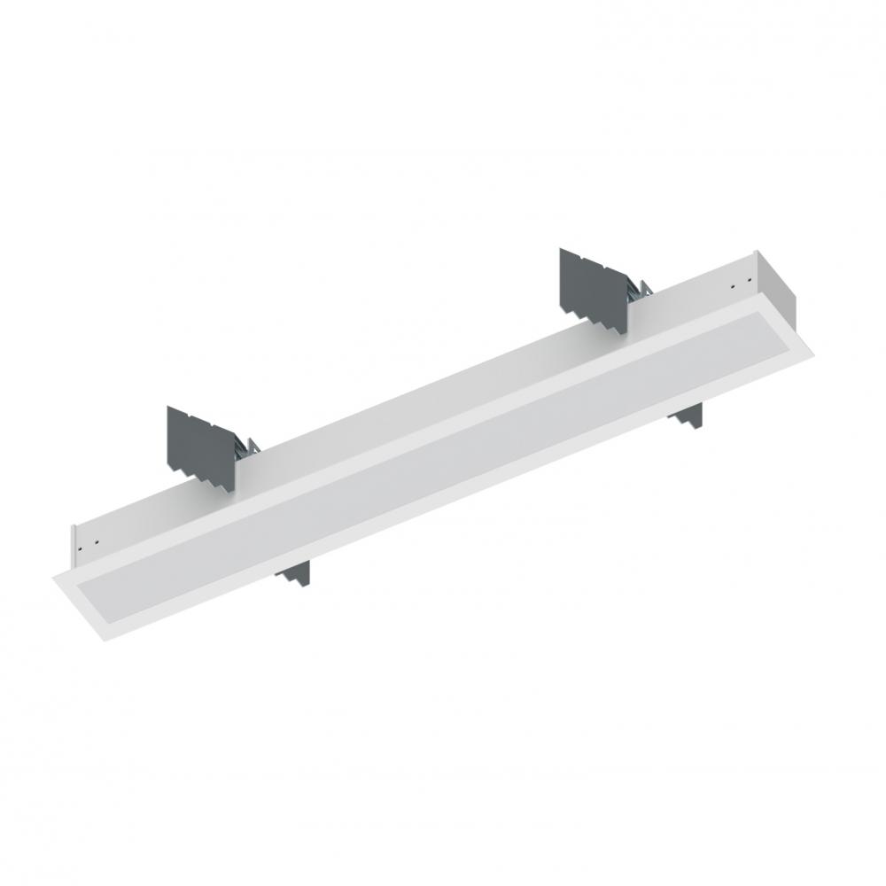 2' L-Line LED Recessed Linear, 2100lm / 4000K, White Finish