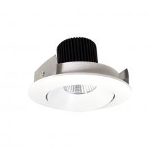 Nora NIO-4RC50XMPW/10 - 4" Iolite LED Round Adjustable Cone Reflector, 1000lm / 14W, 5000K, Matte Powder White Reflector