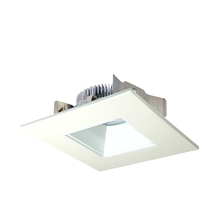 Nora NLCBS-4568530MPW - 4" Cobalt Shallow High Lumen LED Trim, Square/Square Regress, 850lm, 3000K, Matte Powder White