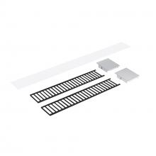 Nora NLUD-2LOUVBA - Louver Accessory Set for NLUD-2334, Black Louver, Aluminum End Caps