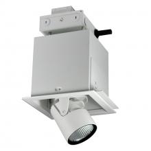 Nora NMRTLGPD-11D2L2040FW - Pull-Down LED Trimless 1-Head MLS, 30W / 2100lm per Head, Flood, 4000K, White, 277V 0-10V Dimming