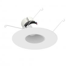  NPR-56RSLA30XMPW - 5"/6" Pearl LED Round Adjustable Slot Retrofit, 950lm / 12W, 3000K, Matte Powder White