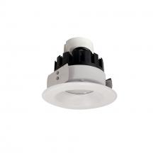  NRMC3-41L140NWW - 4" Marquise III Retrofit, White Reflector/White Flange, 120-277V; 0-10V Dimming, 1300lm / 12W,