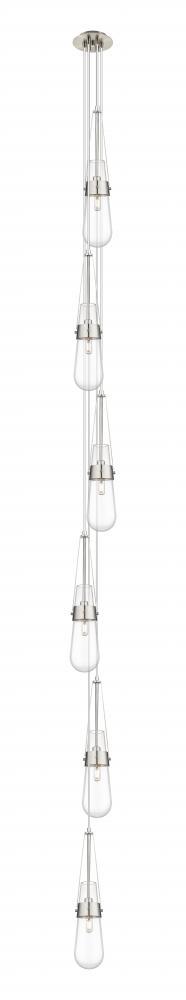 Milan - 6 Light - 6 inch - Brushed Satin Nickel - Multi Pendant