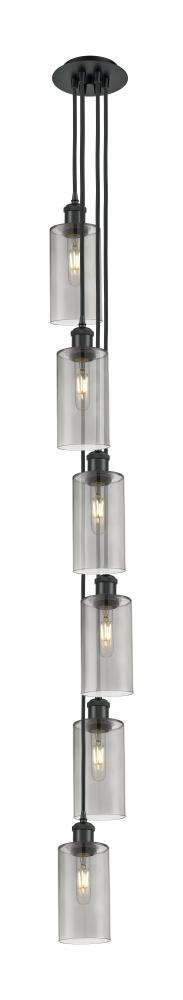 Crown Point - 6 Light - 7 inch - Matte Black - Multi Pendant