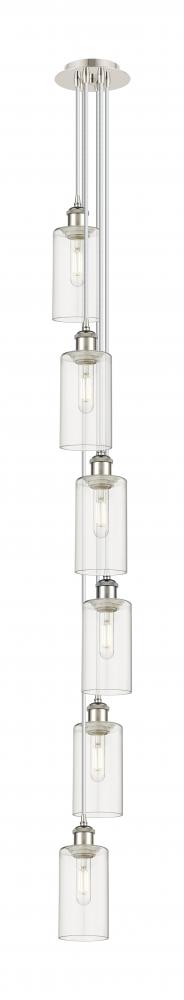 Crown Point - 6 Light - 7 inch - Polished Nickel - Multi Pendant