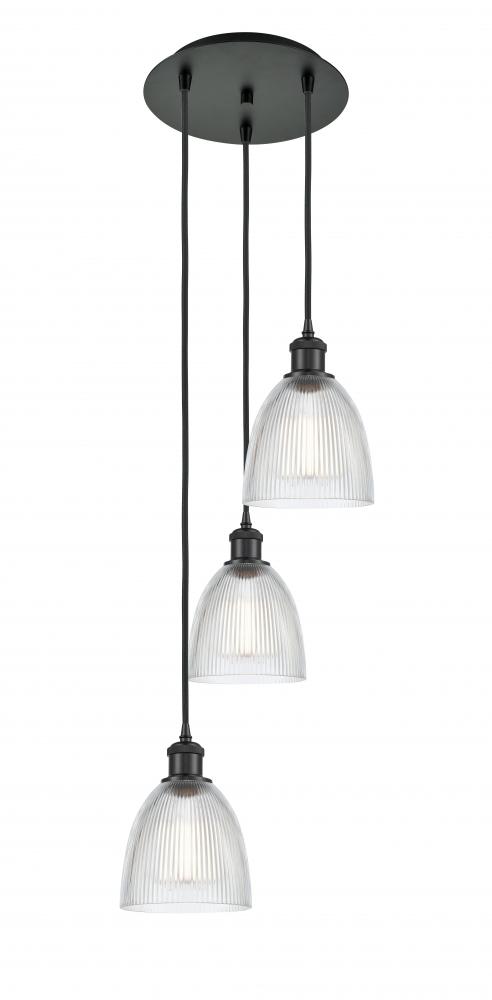 Castile - 3 Light - 13 inch - Matte Black - Cord Hung - Multi Pendant