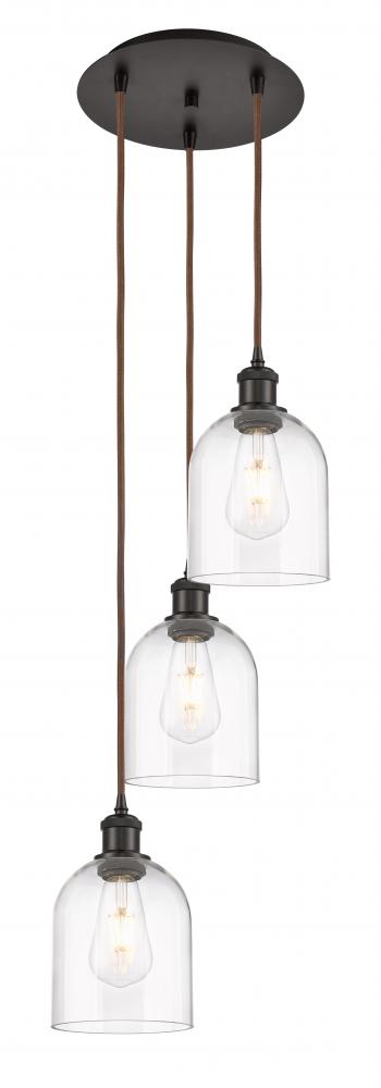 Bella - 3 Light - 12 inch - Oil Rubbed Bronze - Cord hung - Multi Pendant