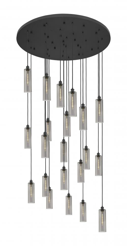 Crown Point - 21 Light - 48 inch - Matte Black - Multi Pendant