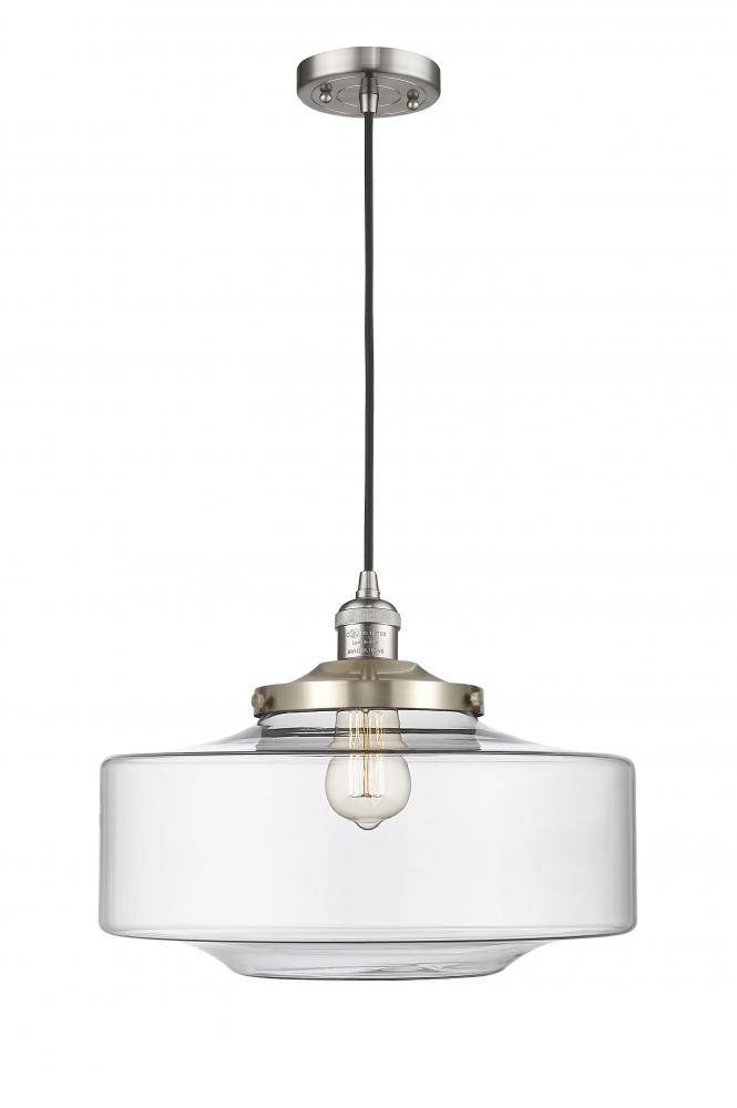 Bridgeton - 1 Light - 16 inch - Brushed Satin Nickel - Cord hung - Mini Pendant