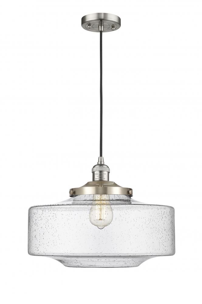 Bridgeton - 1 Light - 16 inch - Brushed Satin Nickel - Cord hung - Mini Pendant