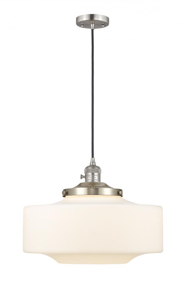 Bridgeton - 1 Light - 16 inch - Brushed Satin Nickel - Cord hung - Mini Pendant