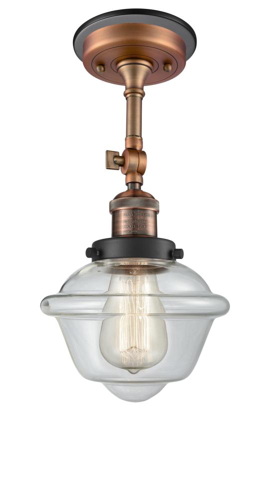 Small Oxford 1 Light Semi-Flush Mount