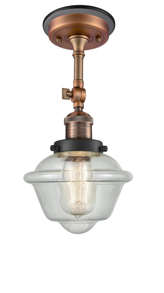 Small Oxford 1 Light Semi-Flush Mount