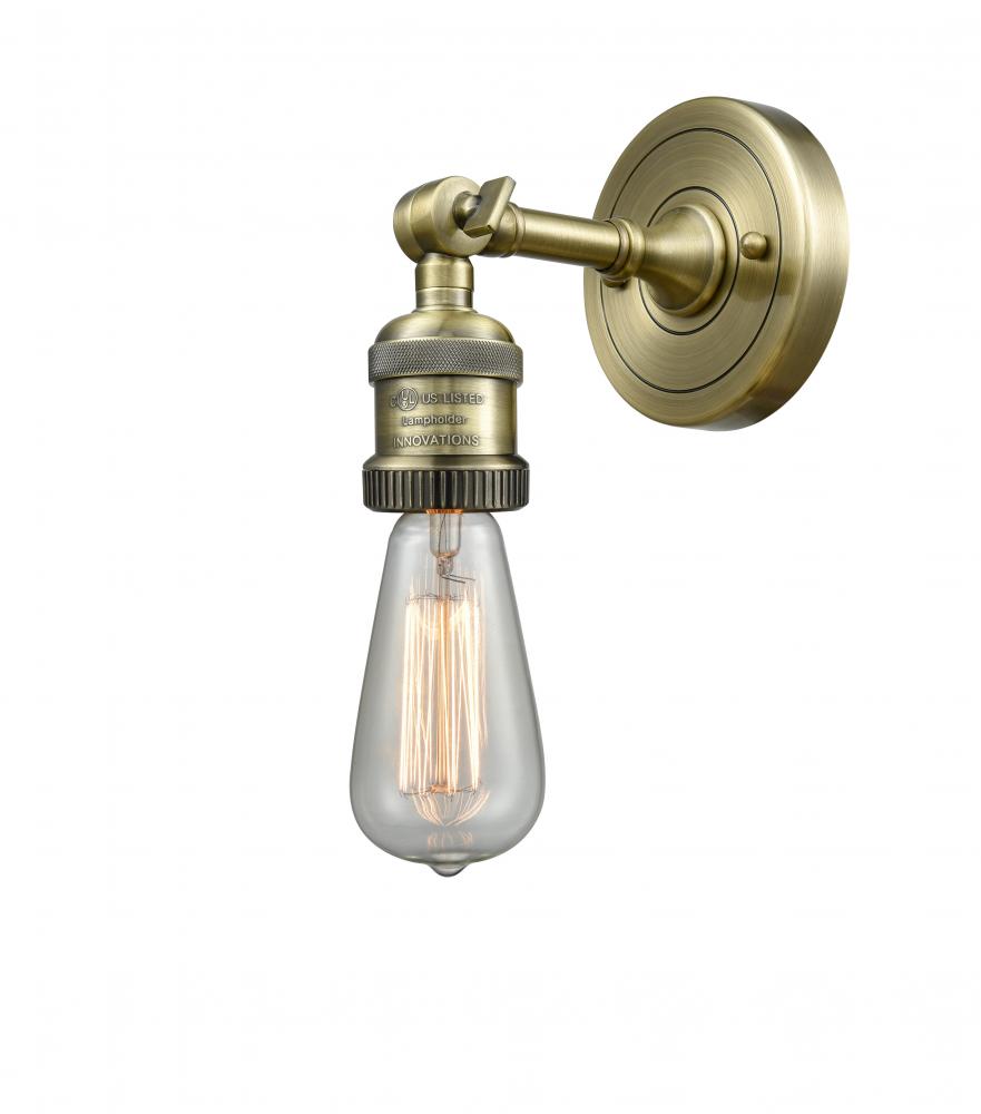 Bare Bulb 1 Light Sconce