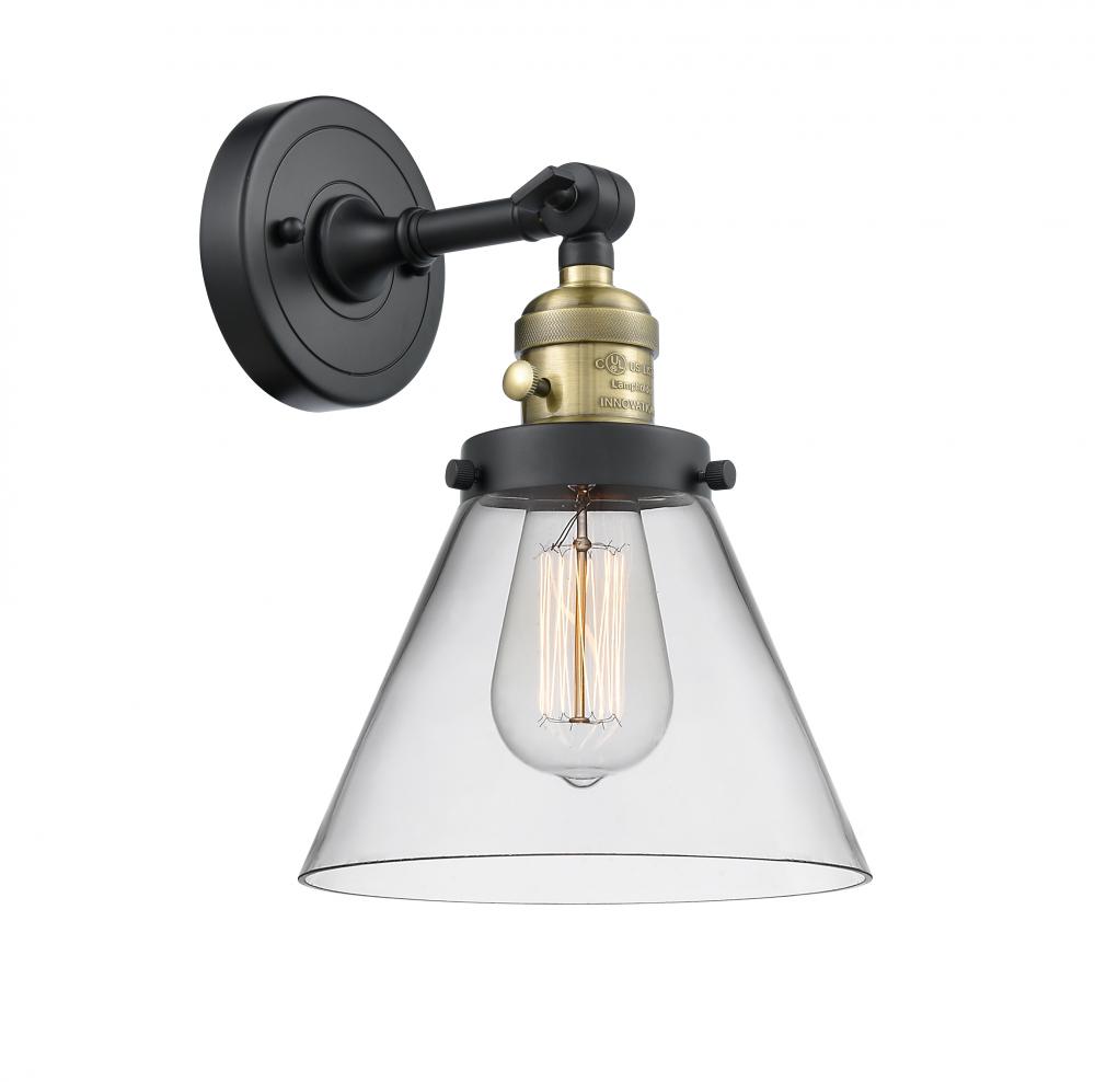 Cone Sconce With Switch