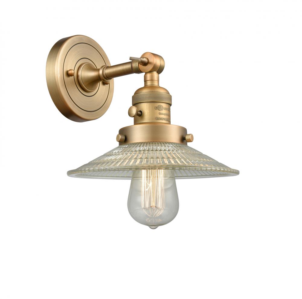 Halophane Sconce With Switch