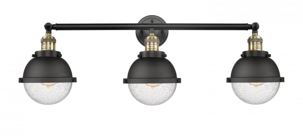 Hampden - 3 Light - 34 inch - Black Antique Brass - Bath Vanity Light