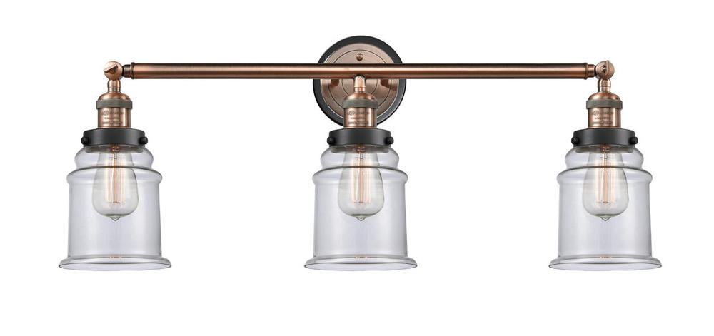 Canton 3 Light Mixed Metals Bath Vanity Light Mixed Metals