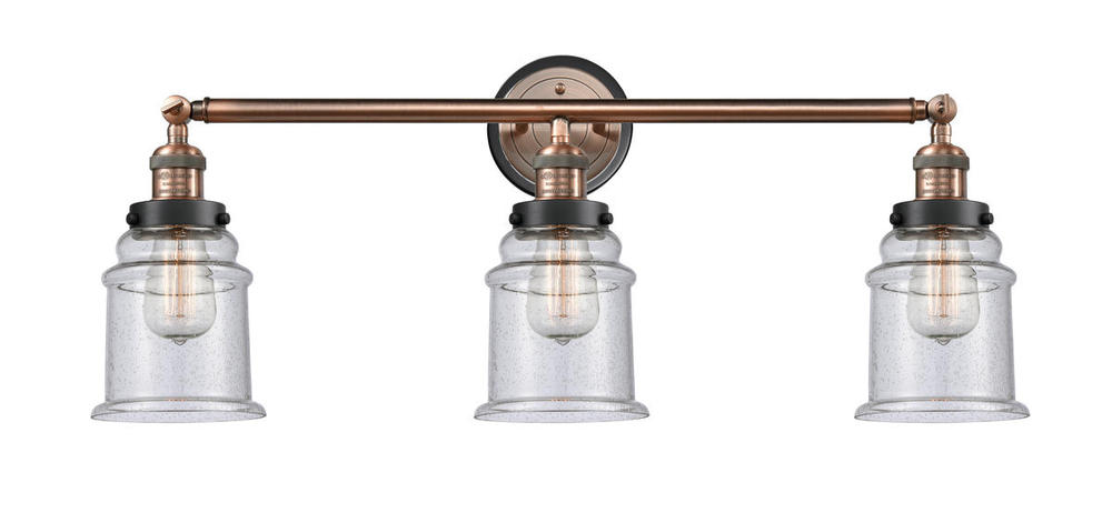 Canton 3 Light Mixed Metals Bath Vanity Light Mixed Metals