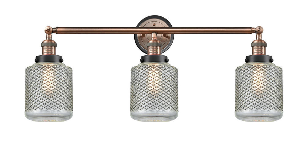 Stanton 3 Light Mixed Metals Bath Vanity Light Mixed Metals