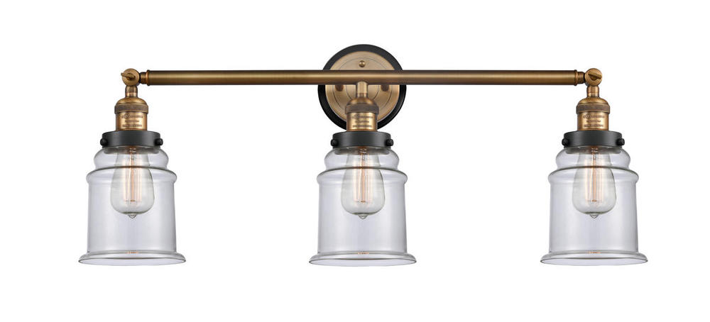 Canton 3 Light Mixed Metals Bath Vanity Light Mixed Metals