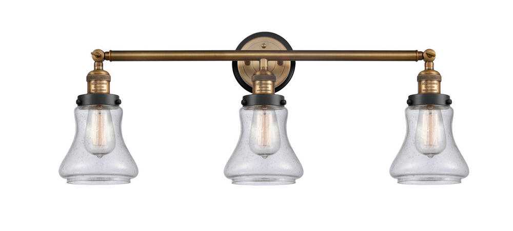 Bellmont 3 Light Mixed Metals Bath Vanity Light Mixed Metals