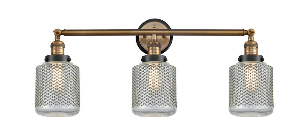 Stanton 3 Light Mixed Metals Bath Vanity Light Mixed Metals