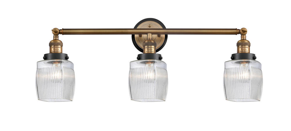 Colton 3 Light Mixed Metals Bath Vanity Light Mixed Metals