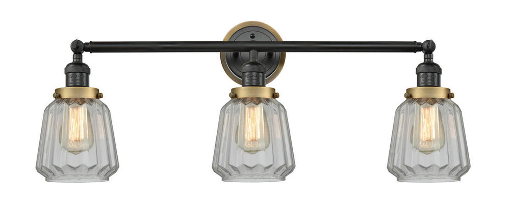 Chatham 3 Light Mixed Metals Bath Vanity Light Mixed Metals