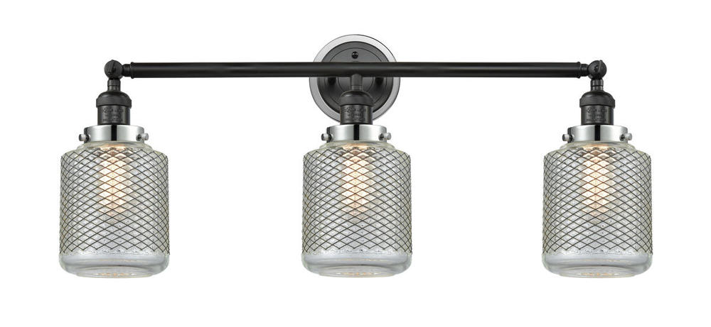 Stanton 3 Light Mixed Metals Bath Vanity Light Mixed Metals