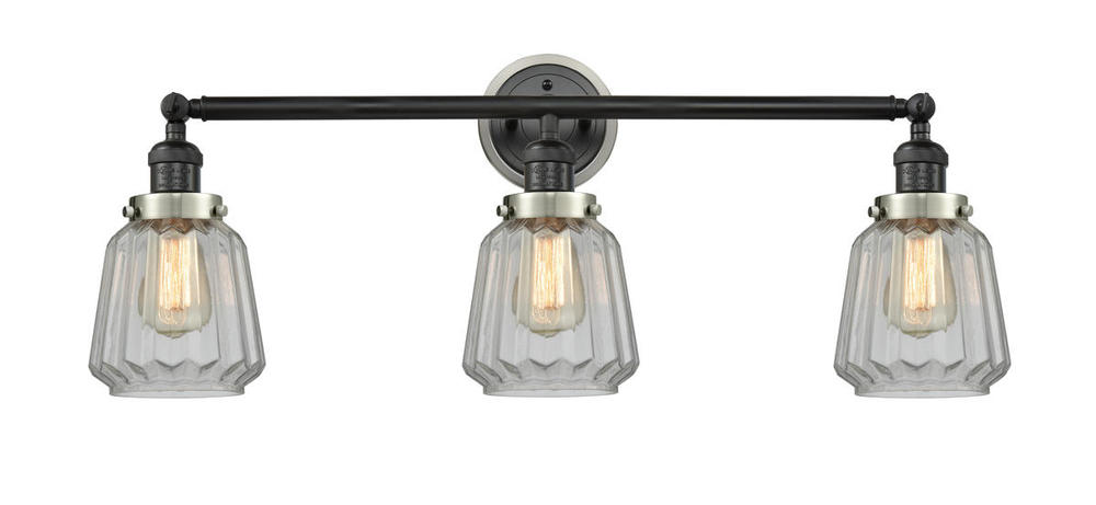 Chatham 3 Light Mixed Metals Bath Vanity Light Mixed Metals