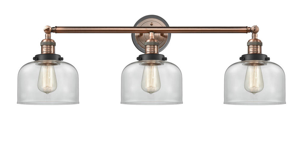 Large Bell 3 Light Bath Vanity Light