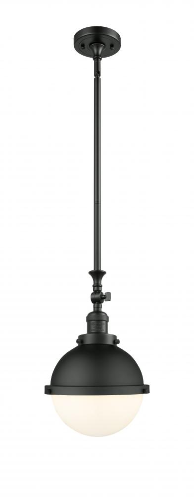 Hampden - 1 Light - 9 inch - Matte Black - Stem Hung - Mini Pendant