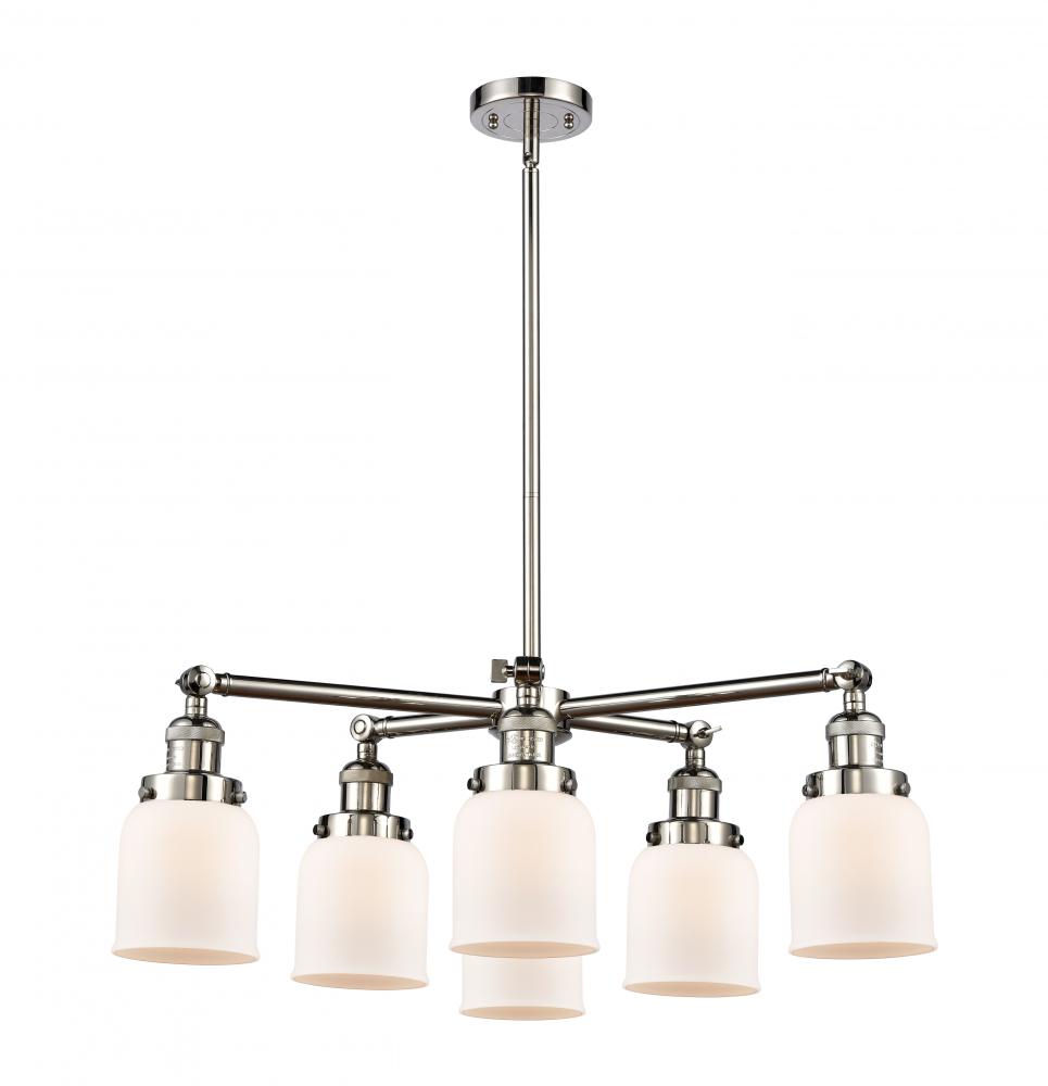 Small Bell 6 Light Chandelier