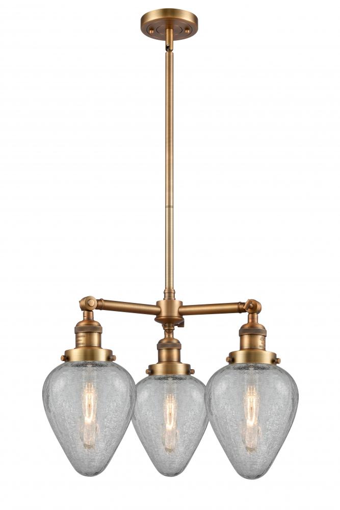 Geneseo - 3 Light - 26 inch - Brushed Brass - Stem Hung - Chandelier