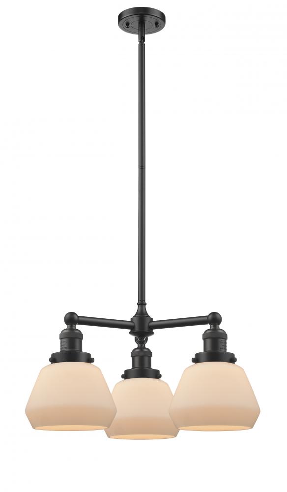 Fulton - 3 Light - 22 inch - Oil Rubbed Bronze - Stem Hung - Chandelier