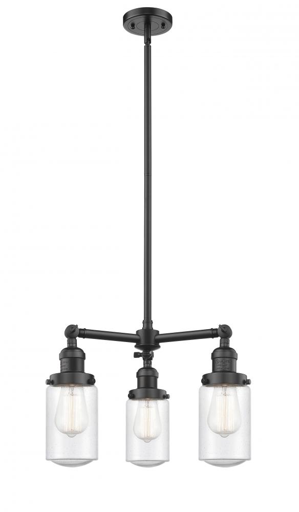 Dover - 3 Light - 17 inch - Oil Rubbed Bronze - Stem Hung - Chandelier