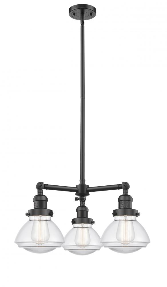 Olean - 3 Light - 19 inch - Oil Rubbed Bronze - Stem Hung - Chandelier