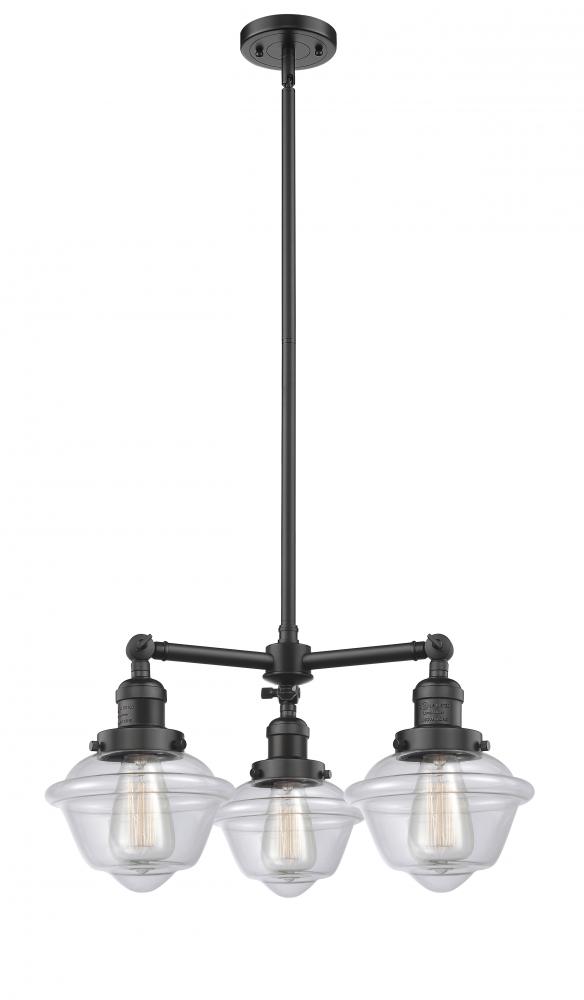 Oxford - 3 Light - 20 inch - Oil Rubbed Bronze - Stem Hung - Chandelier