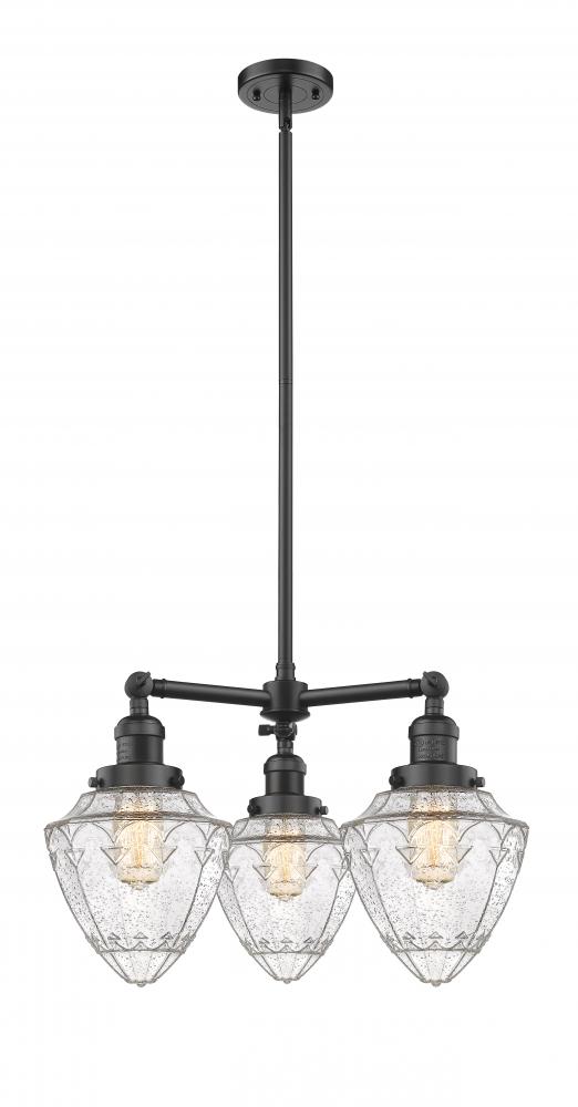 Bullet - 3 Light - 20 inch - Oil Rubbed Bronze - Stem Hung - Chandelier