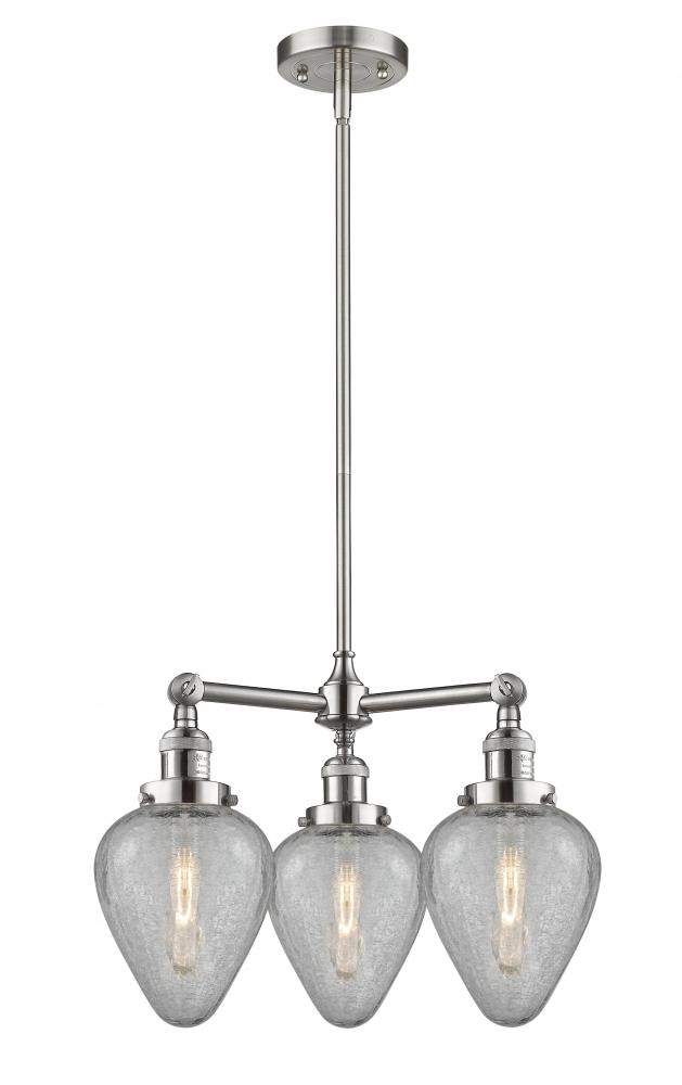 Geneseo - 3 Light - 26 inch - Brushed Satin Nickel - Stem Hung - Chandelier