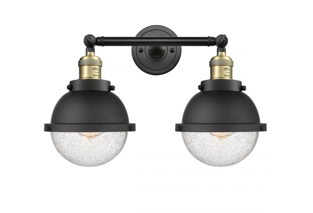 Hampden - 2 Light - 18 inch - Black Antique Brass - Bath Vanity Light