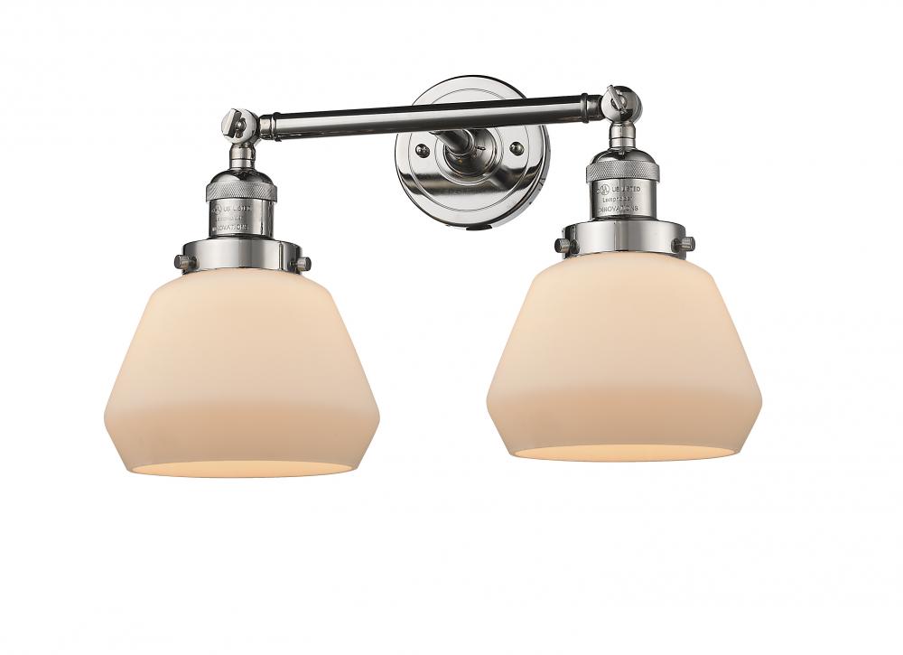 Fulton - 2 Light - 17 inch - Polished Nickel - Bath Vanity Light